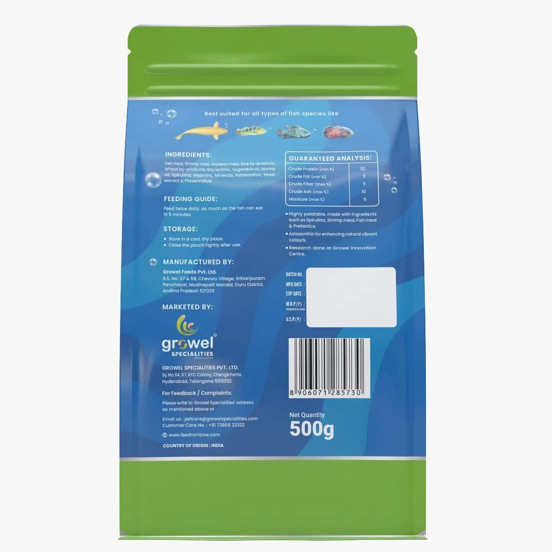 Medium Floating Pellets | 5.5mm | Growel Rainbow