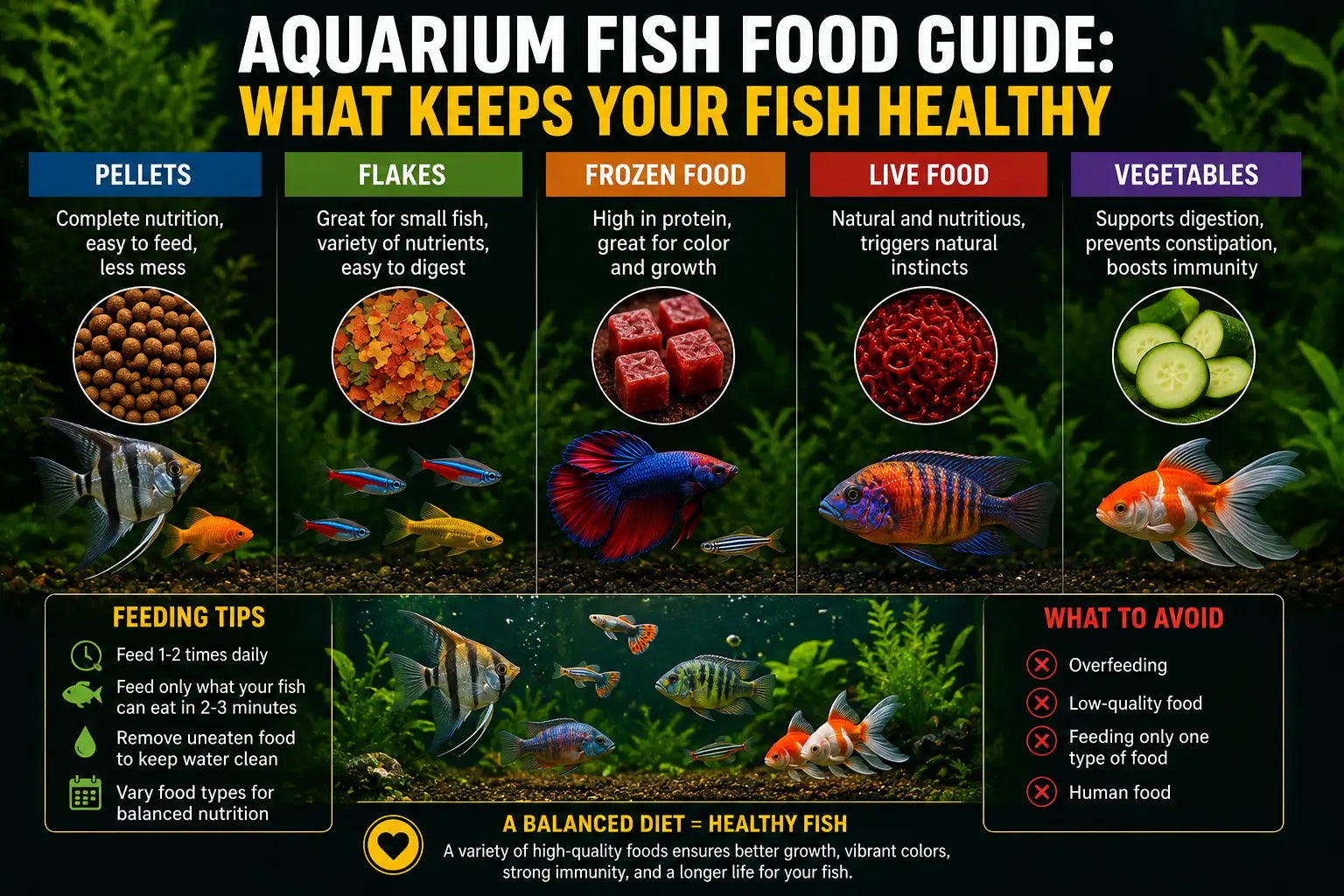 Aquarium Fish Food Guide: What Keeps Your Fish Healthy