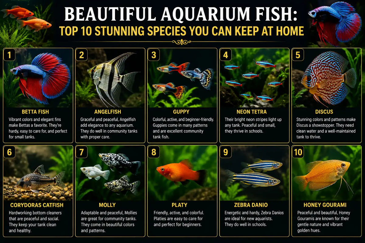Beautiful Aquarium Fish: Top 10 Stunning Species You Can Keep at Home