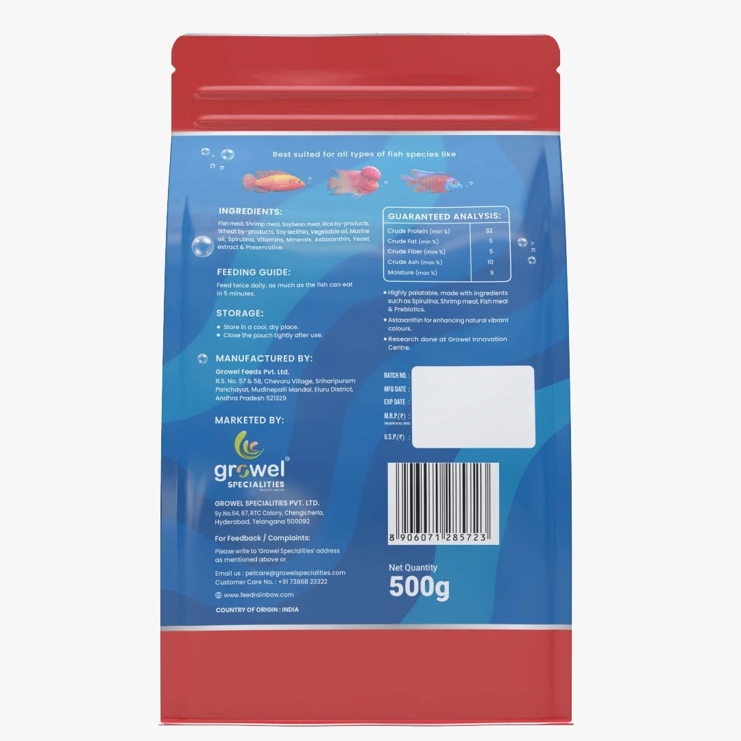 Growel Rainbow Small Floating Pellets | 3.5mm