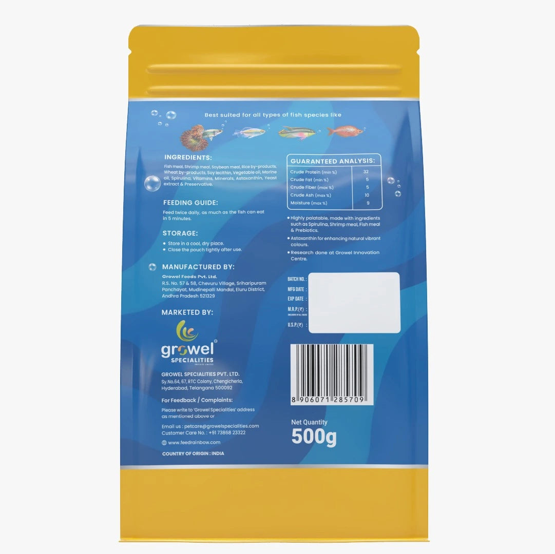Growel Rainbow Micro Floating Pellets | 0.9mm