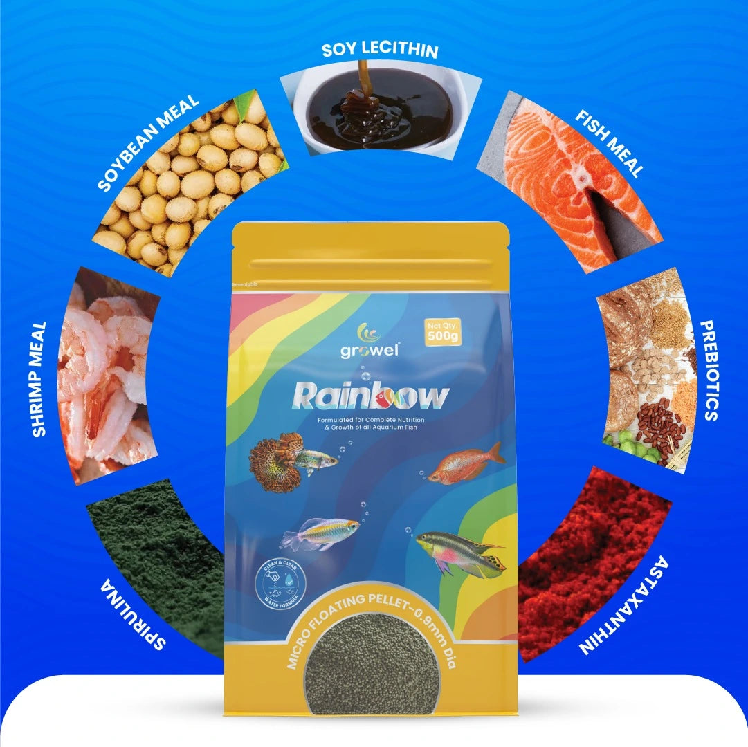 Growel Rainbow Micro Floating Pellets | 0.9mm