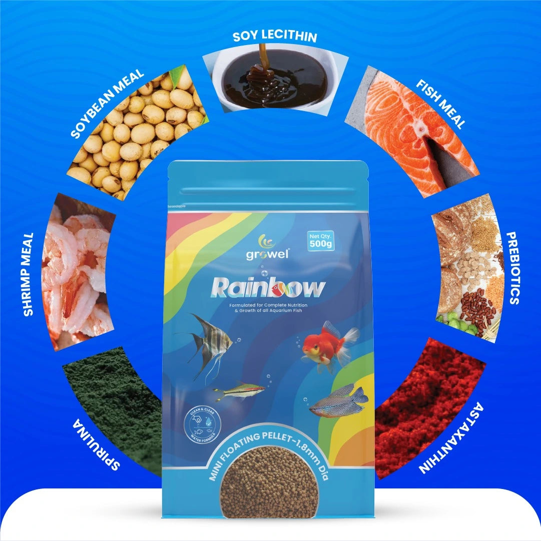 Growel Rainbow Mini Floating Pellets | 1.8mm